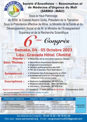 6ème Congrès National de la SARMU-Mali